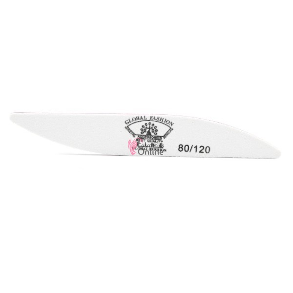 Pila bumerang 80/120 pentru unghii Global Fashion